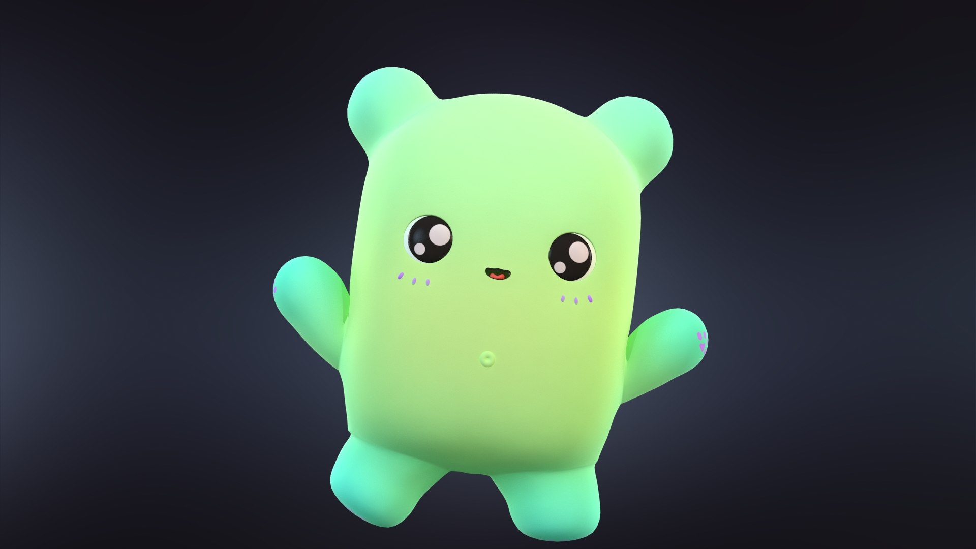 3D cute cartoon monster alien https://p.turbosquid.com/ts-thumb/d5/P8zAPd/0gpoBgu9/cartoon_monster0015/jpg/1600792296/1920x1080/fit_q87/1d69fe3f5897fff204792b997e4a87bea8e4cca6/cartoon_monster0015.jpg
