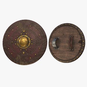 3D Fantasy Shield RPG  Targe Scutum Pelta Pavise Parma Roman Lenticular Round Viking Heater Medieval