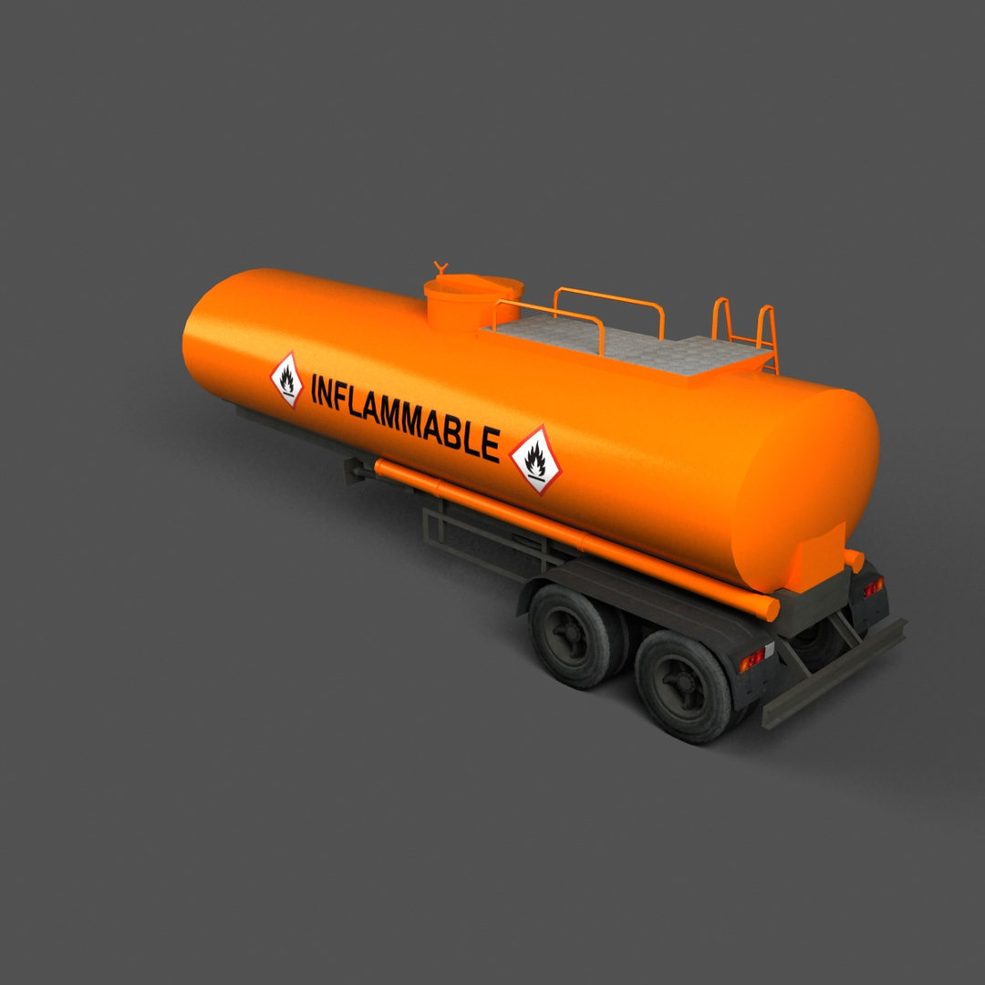 3d Model Oil Tank Trailer