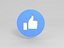 facebook icon 3D model