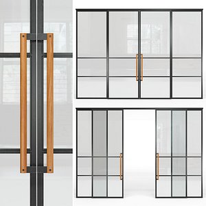glass partition loft 3D model