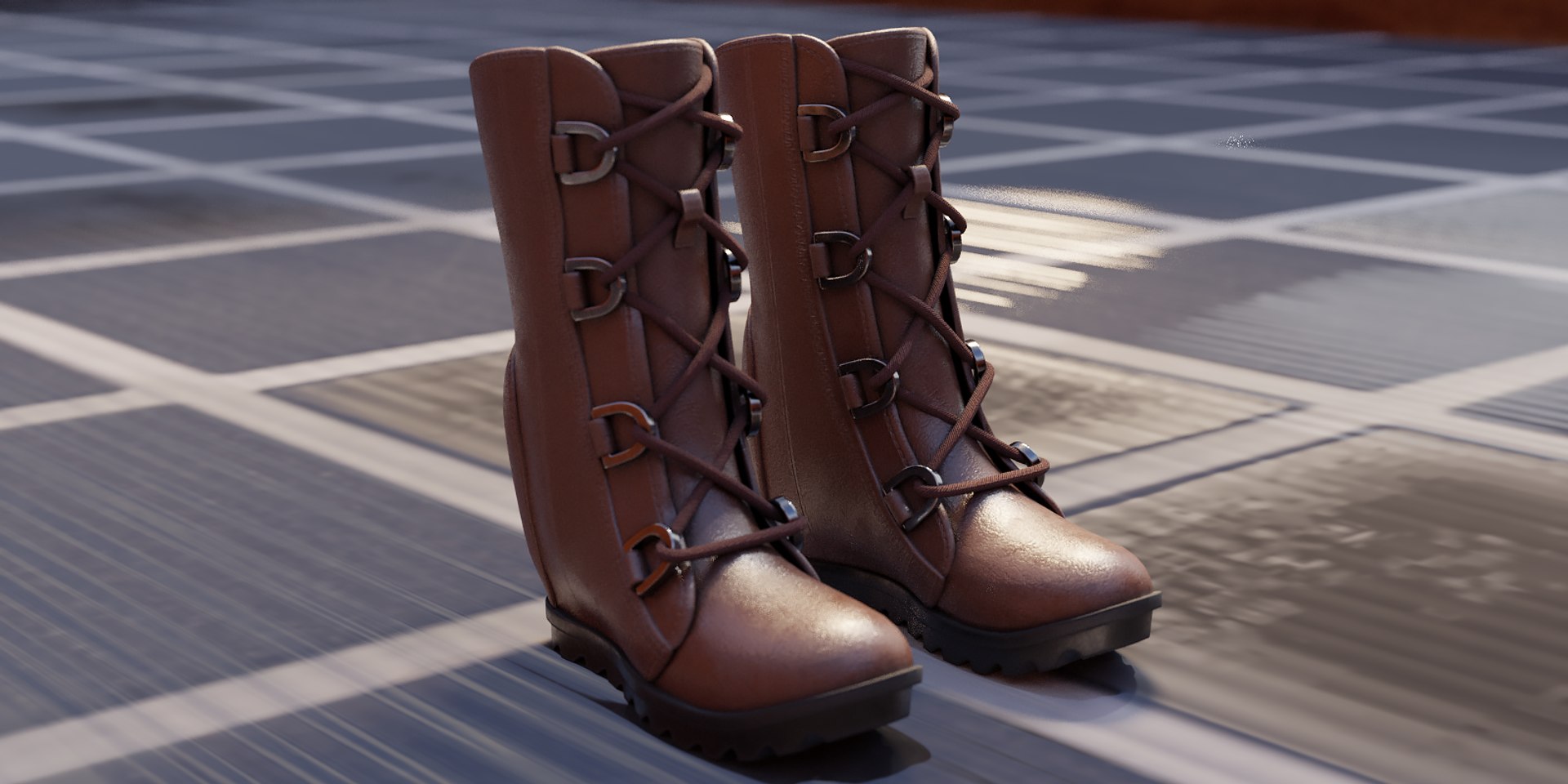 Boots Blender 2 3D Model - TurboSquid 1455705