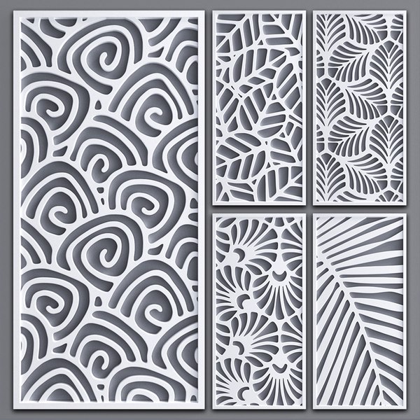 3D decorative partitions pattern - TurboSquid 1351857