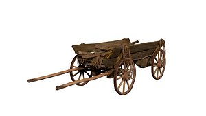 Cart with wood and ropes