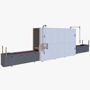 sheet metal hydroforming press 3D model