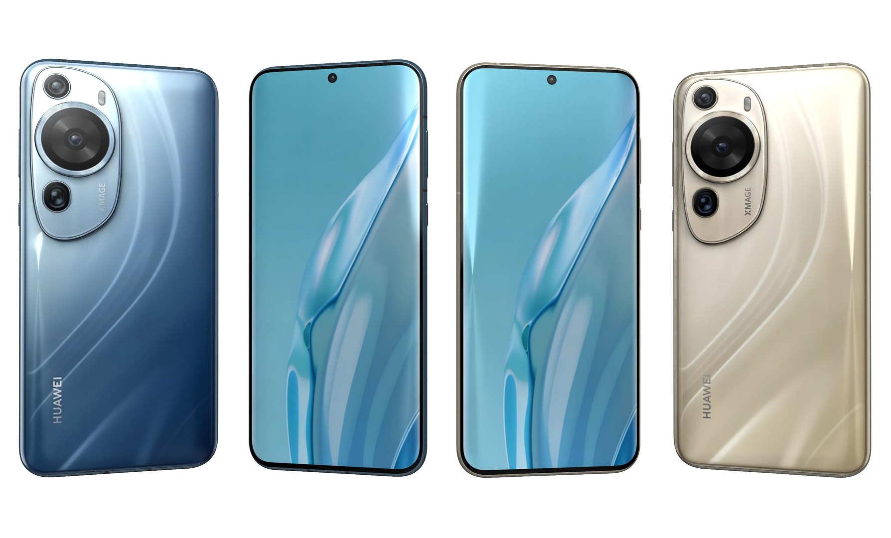 3D Huawei P60 Art Brown And Blue - TurboSquid 2051548