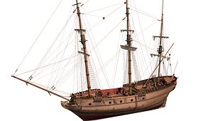 3D sailing ship