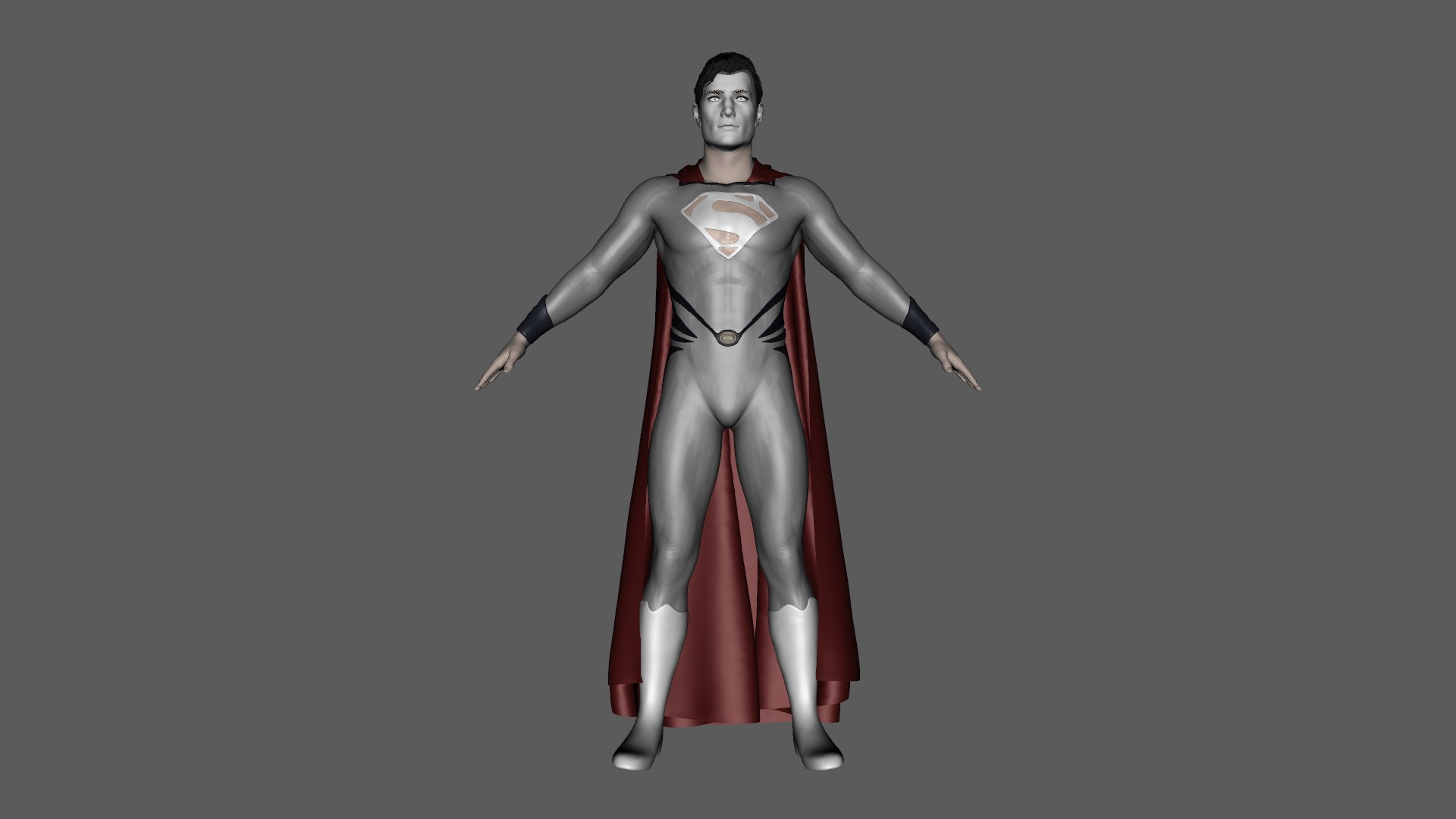 Superman Rigged Animated Low-poly 3D Model - TurboSquid 2343616