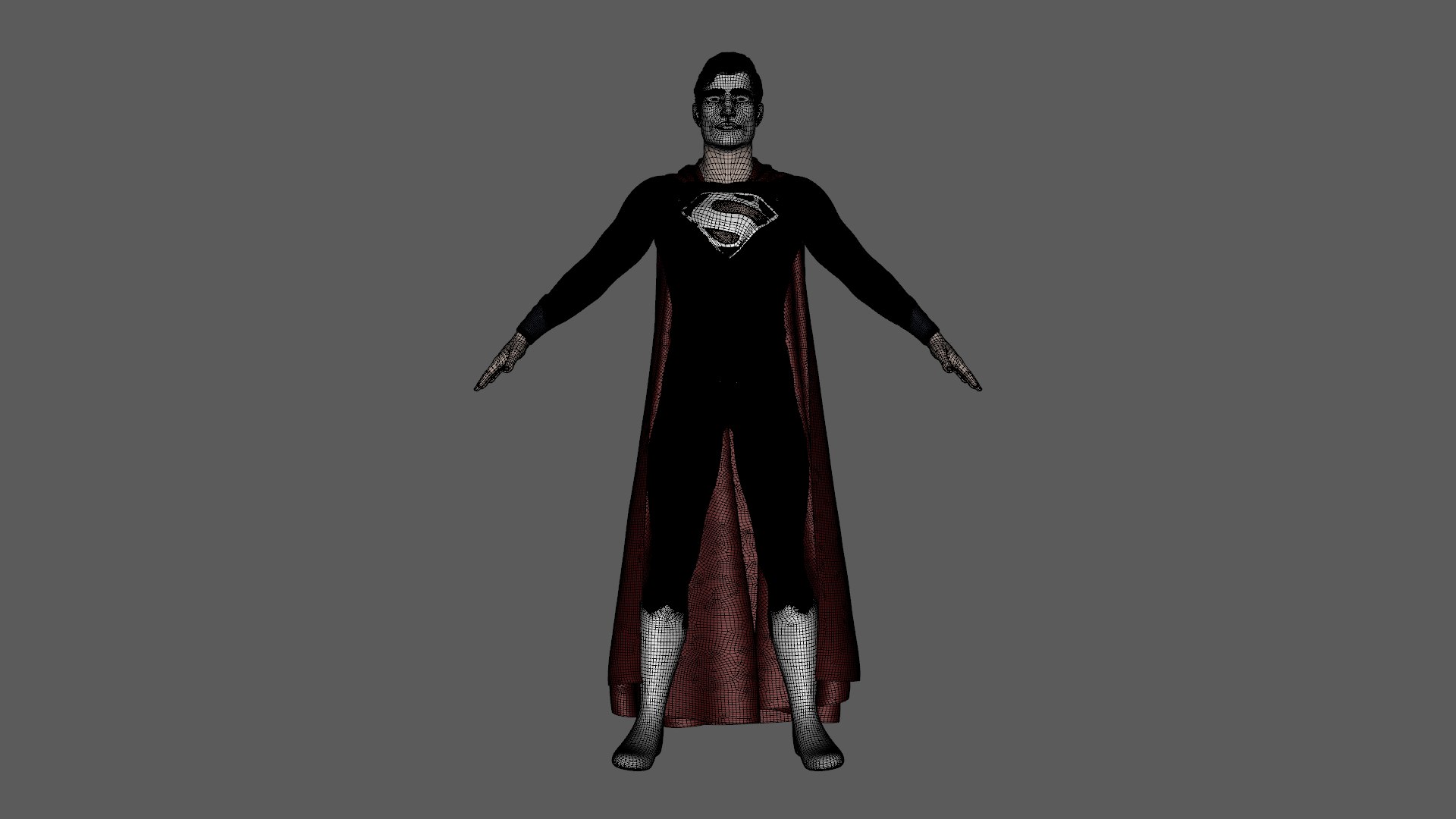 Superman Rigged Animated Low-poly 3D Model - TurboSquid 2343616