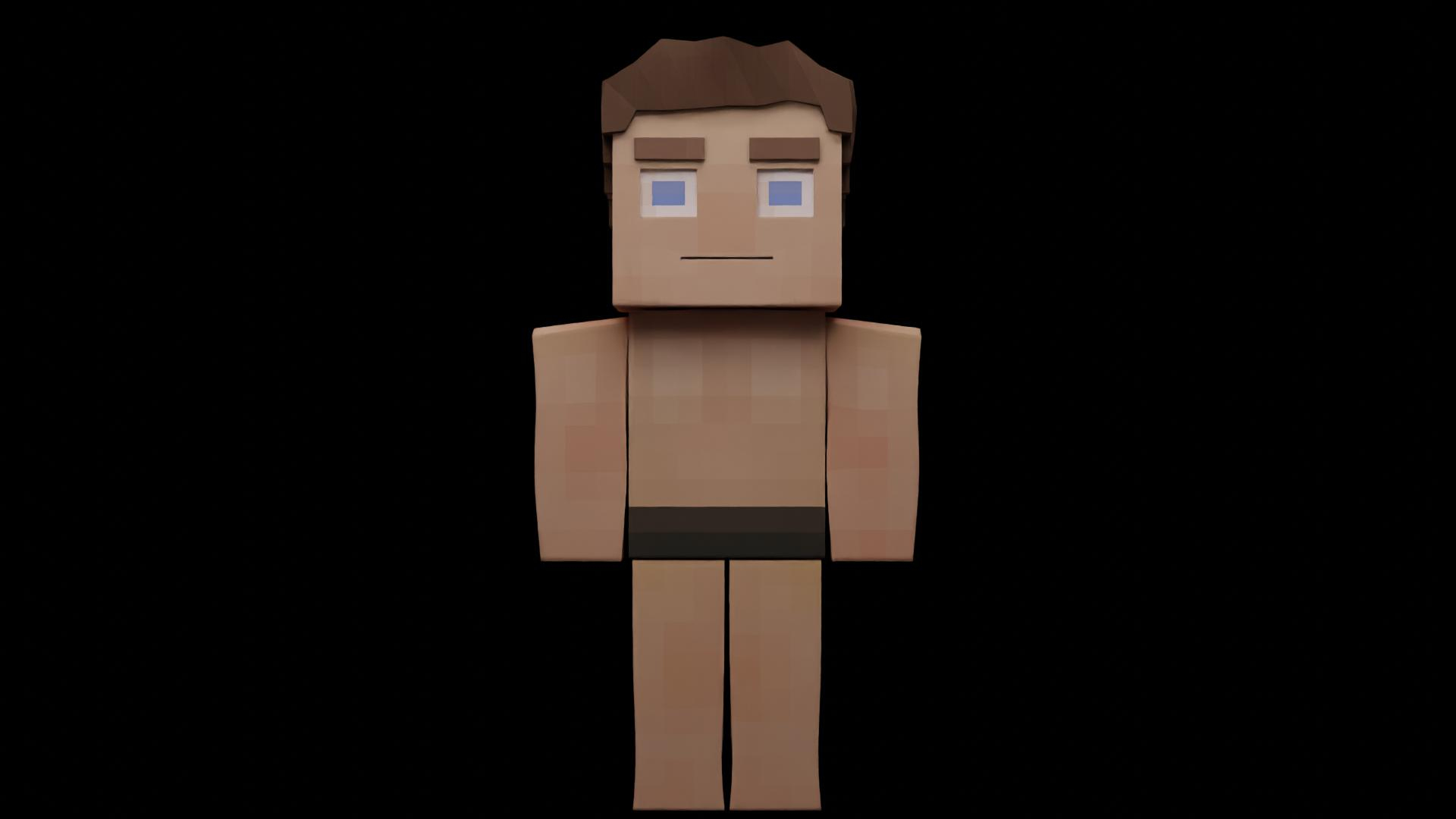 Minecraft Inspired Male Character 3D - TurboSquid 1912176