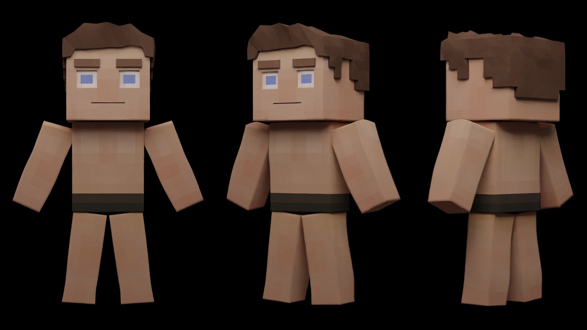 Herobrine - Minecraft skin (64x64, Steve)