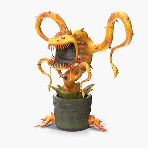 3D carnivorous flytrap plant model
