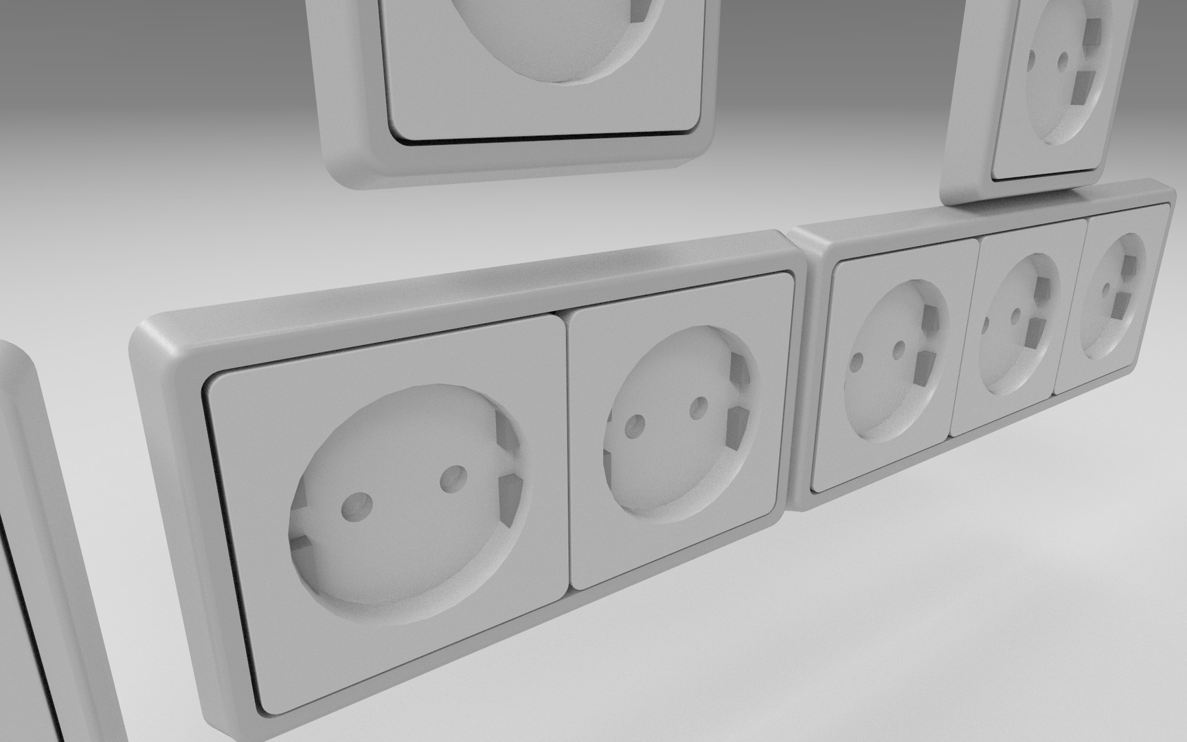 Electrical sockets pack 3D model - TurboSquid 1737927