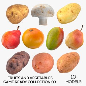 Fruits and Vegetables Game Ready Collection 03 - 10 models model