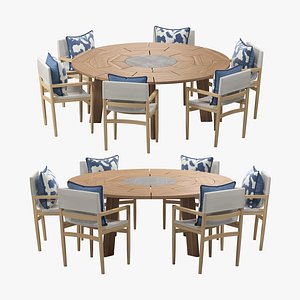 3D Brick Outdoor dining set