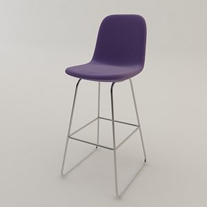 3d model bar chair
