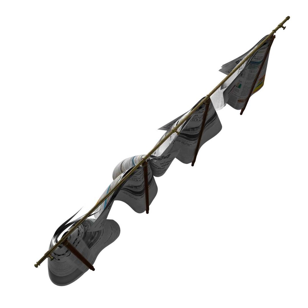 3D newspapers hanging rail https://p.turbosquid.com/ts-thumb/d6/Q5quvM/wFPGSA7M/7/jpg/1583250057/1920x1080/fit_q87/45eaa64d98218743f18a168bd211baee874619bb/7.jpg