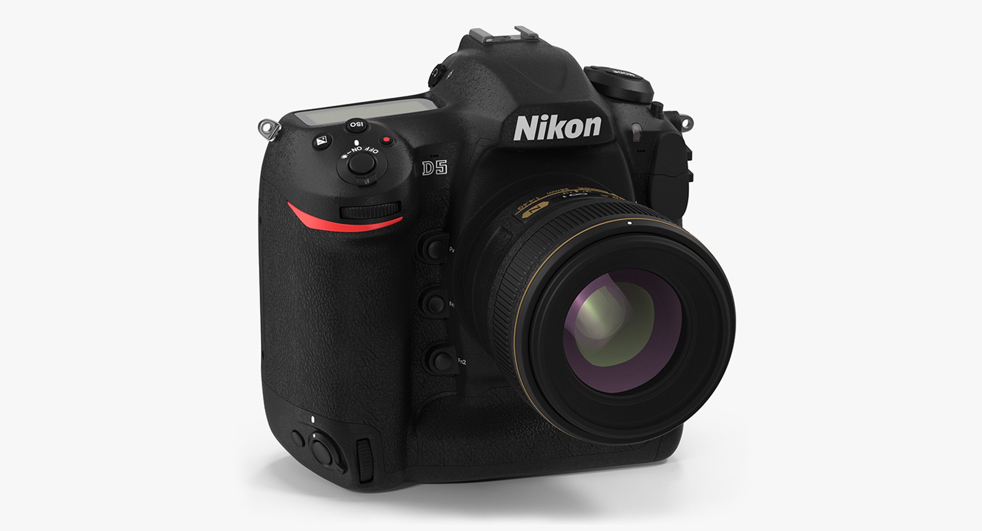 Nikon D5 Professional DSLR Camera 3D Model 3D model preview
