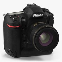 Nikon D5 Professional DSLR Camera 3D Model