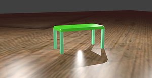 3D dining table model
