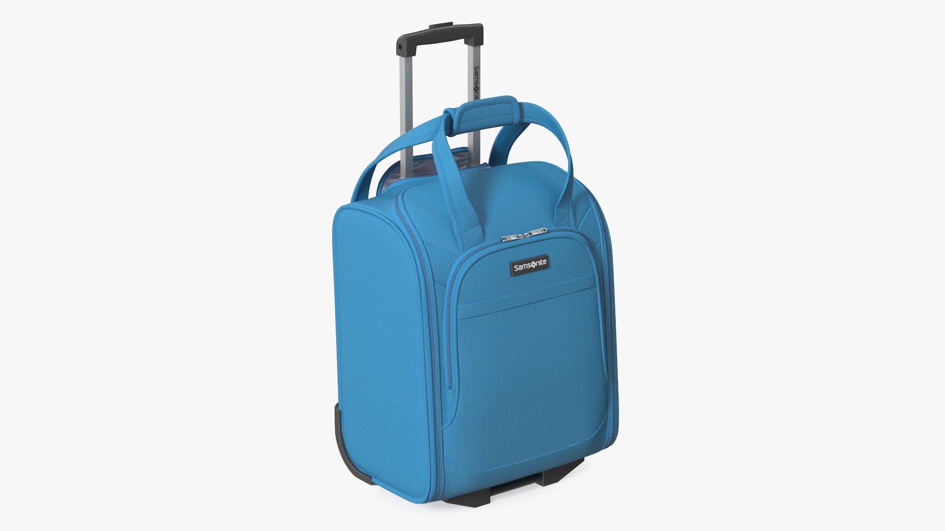 Softshell Luggage Samsonite Blue 3D model preview