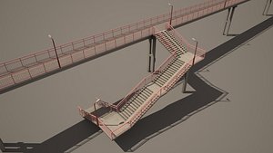 Railway station footbridge
