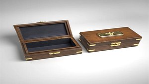 3D model Antique Wooden Jewellery Box