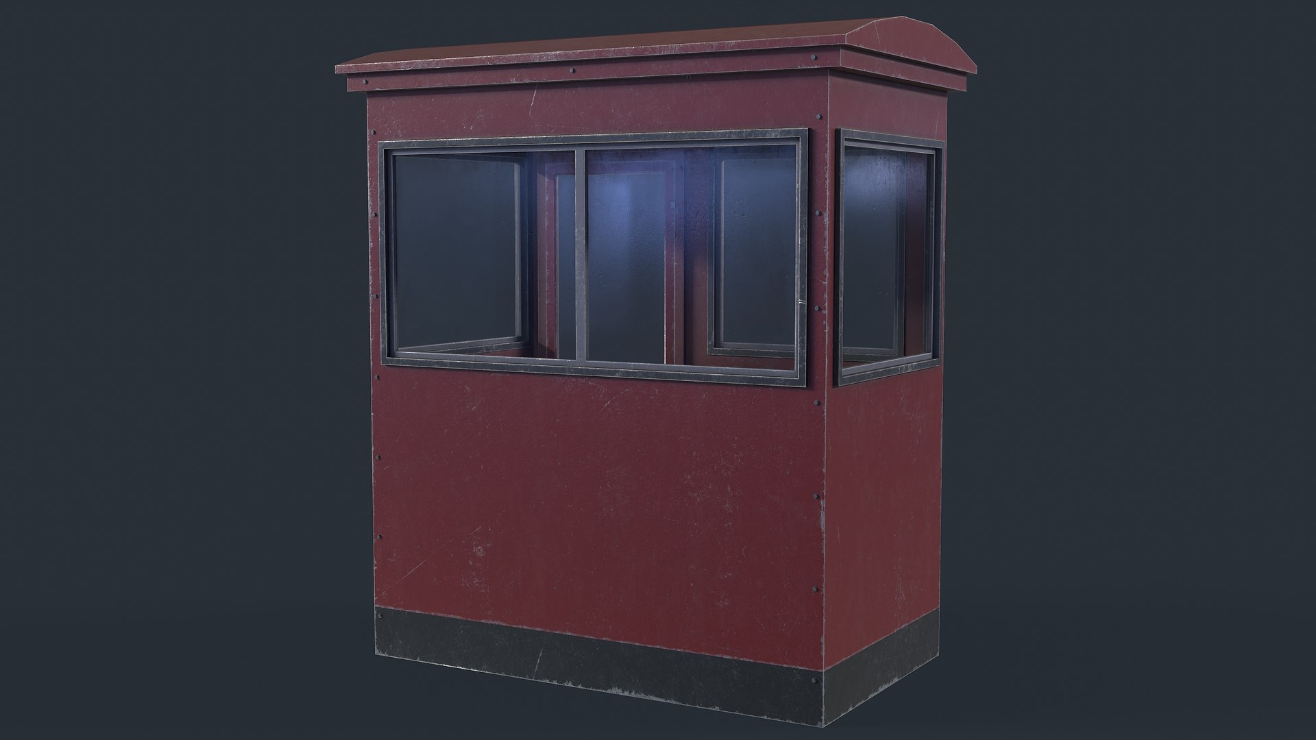 Checkpoint Security Booth 3D - TurboSquid 1877297