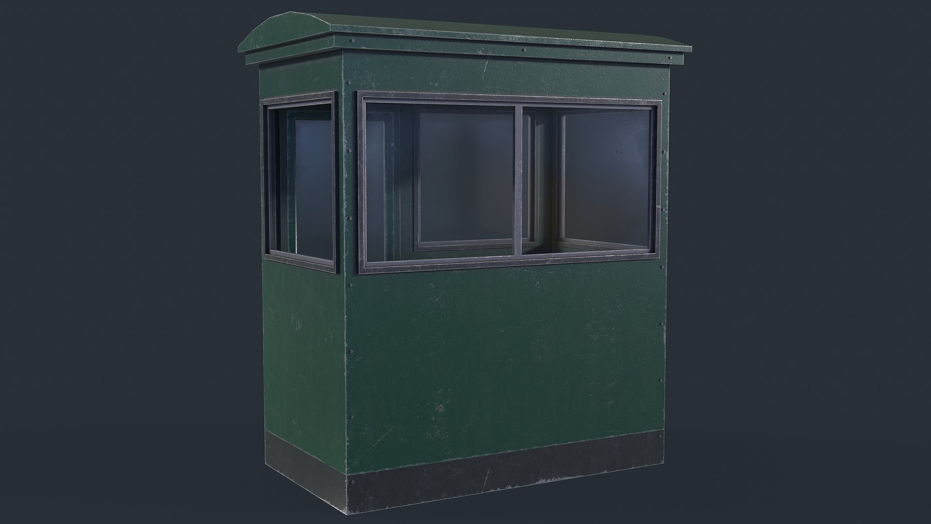 Checkpoint Security Booth 3D - TurboSquid 1877297
