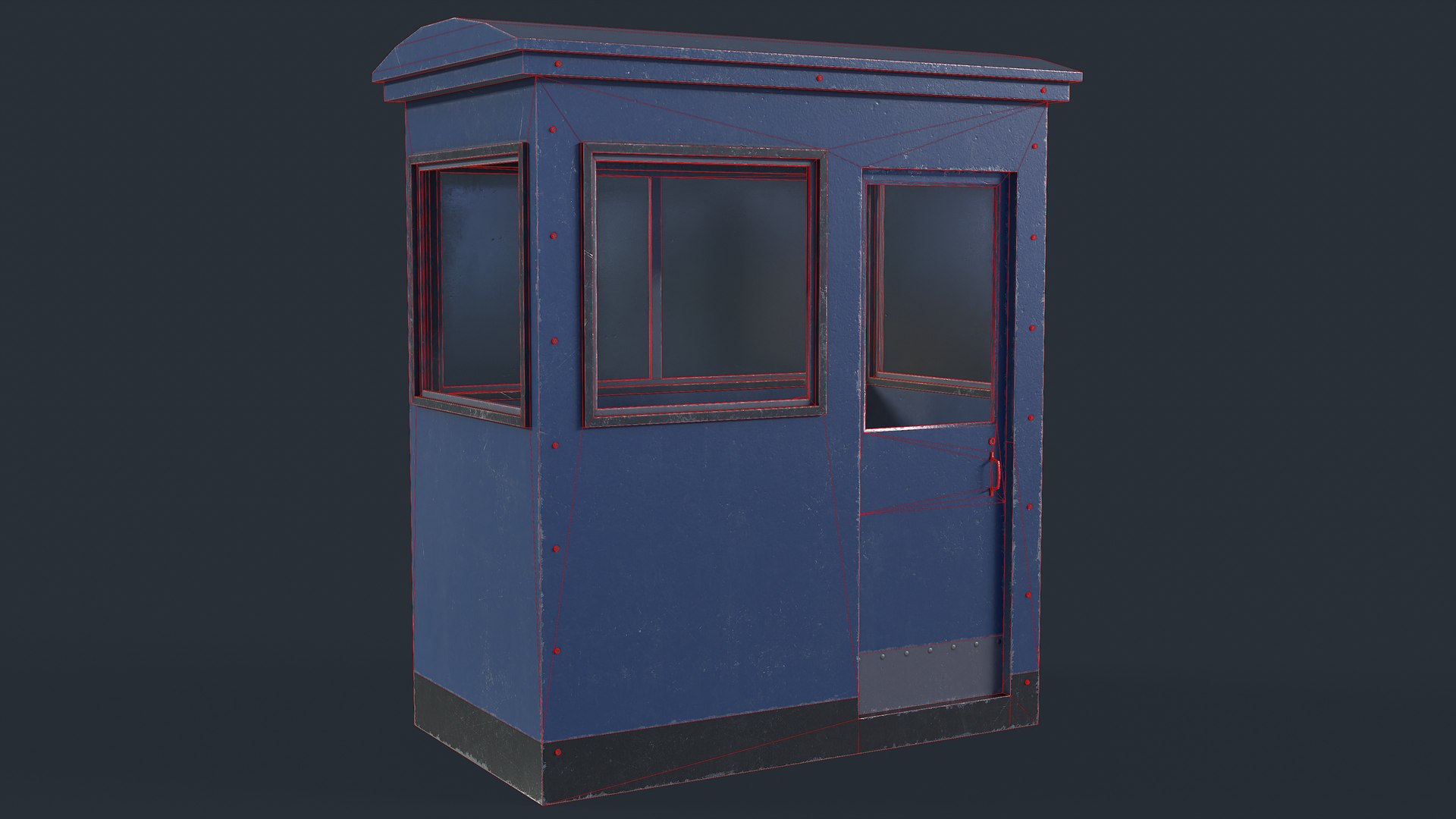 Checkpoint Security Booth 3D - TurboSquid 1877297