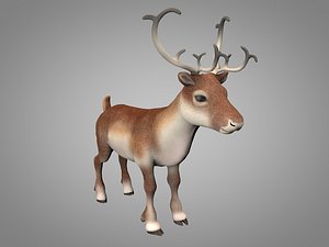 3D christma deer reindeer
