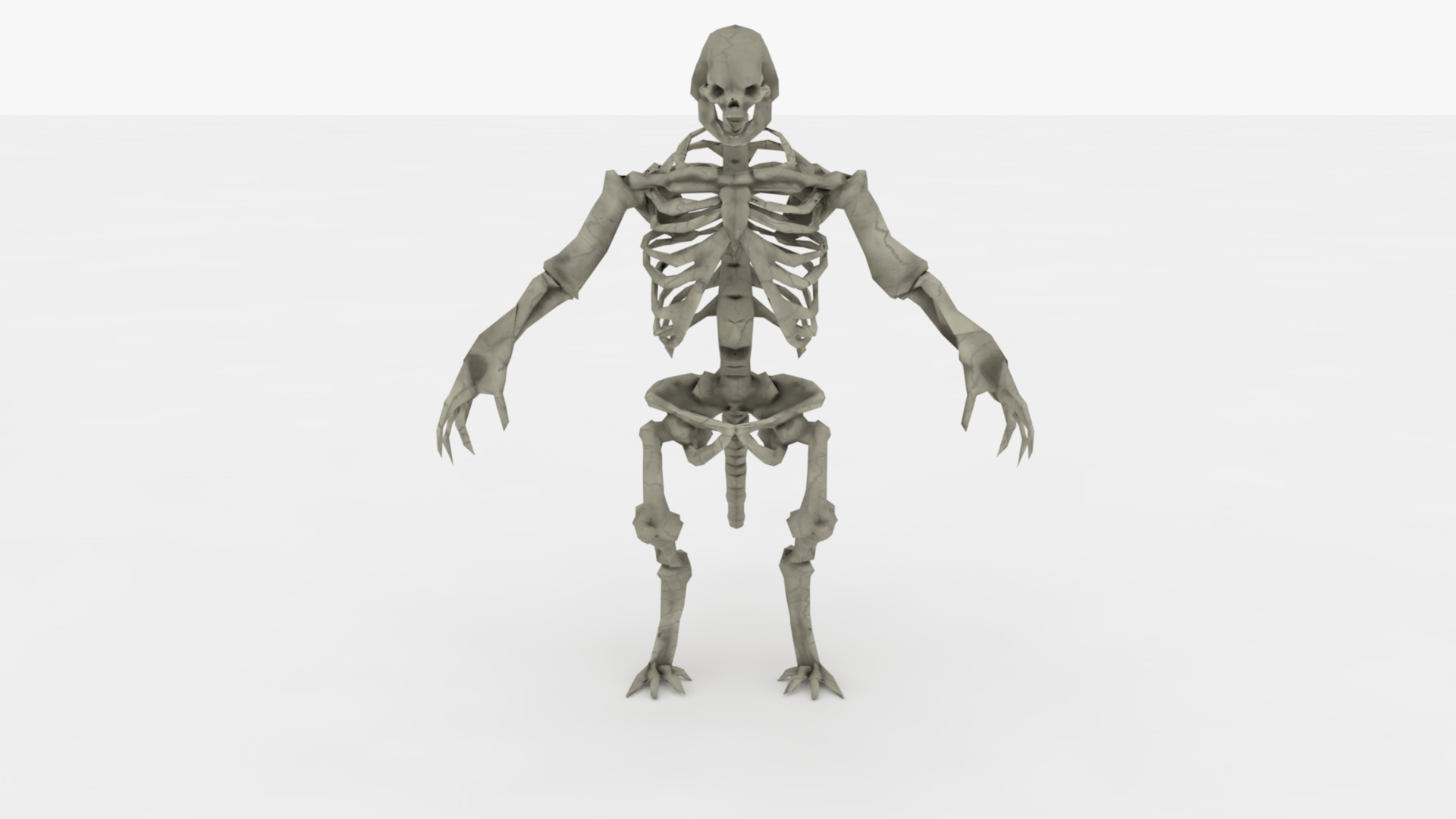 Skeleton Monster Rigged And Animated Model - TurboSquid 2335042