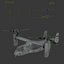 Military Tiltrotor Aircraft MV-22 Osprey Rigged