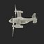 Military Tiltrotor Aircraft MV-22 Osprey Rigged