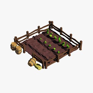 3d garden cartoon