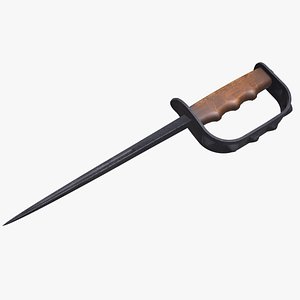 M1917 Trench Knife Low-poly PBR