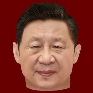 Low Poly Head of the President - Xi Jin Ping