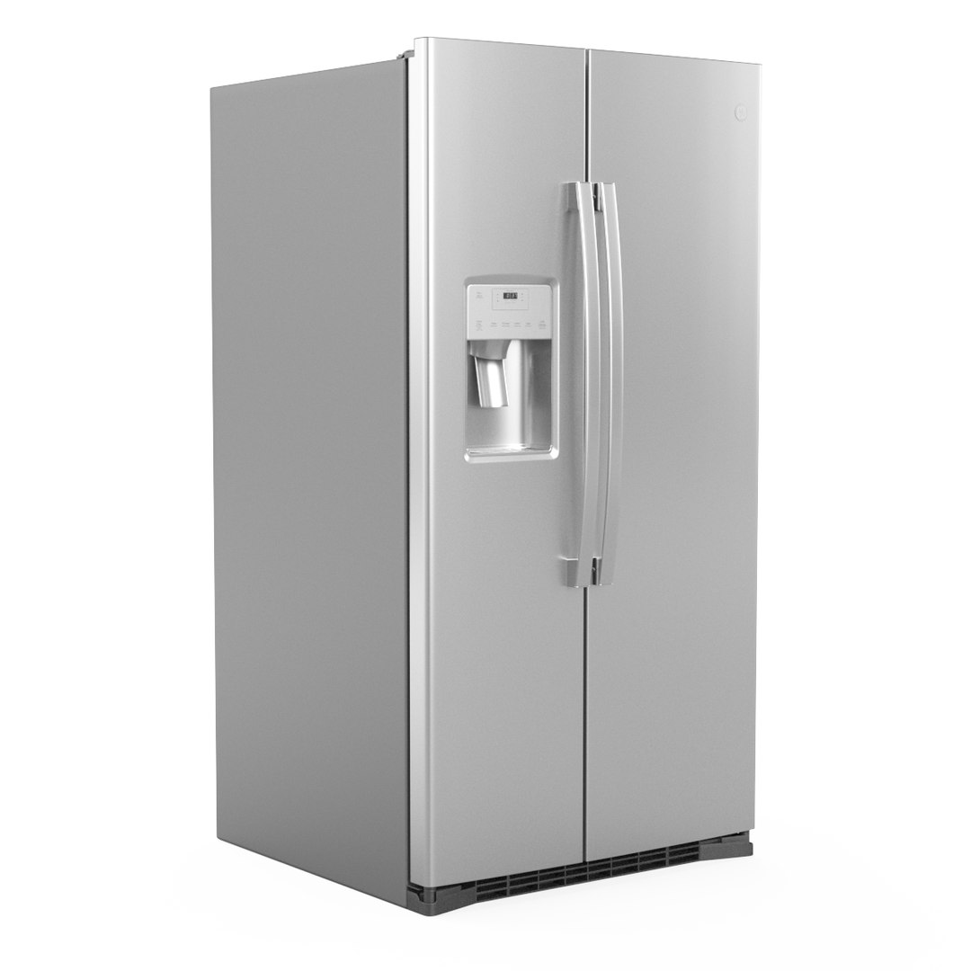 GE Side By Side Refrigerator GSS25IYNFS 3D Model TurboSquid 2070498