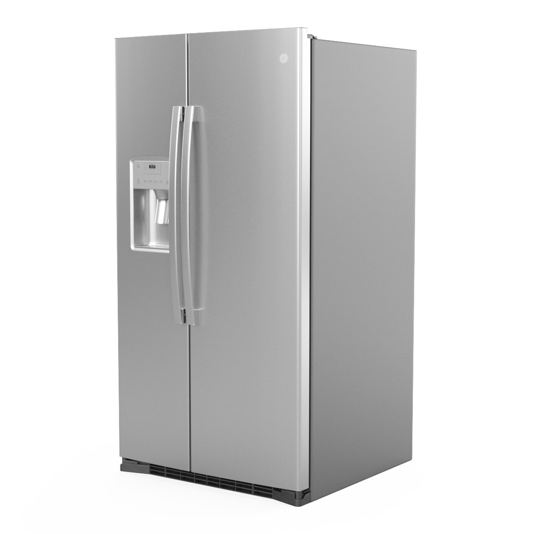 GE Side By Side Refrigerator GSS25IYNFS 3D Model TurboSquid 2070498