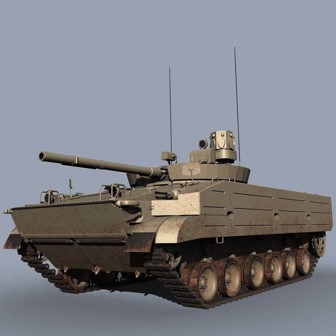 Russian Bmp-3m Arena-e 3d Model