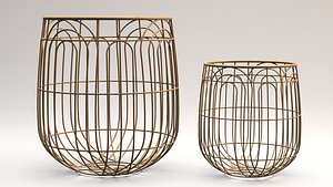 Wicker Basket 3D model
