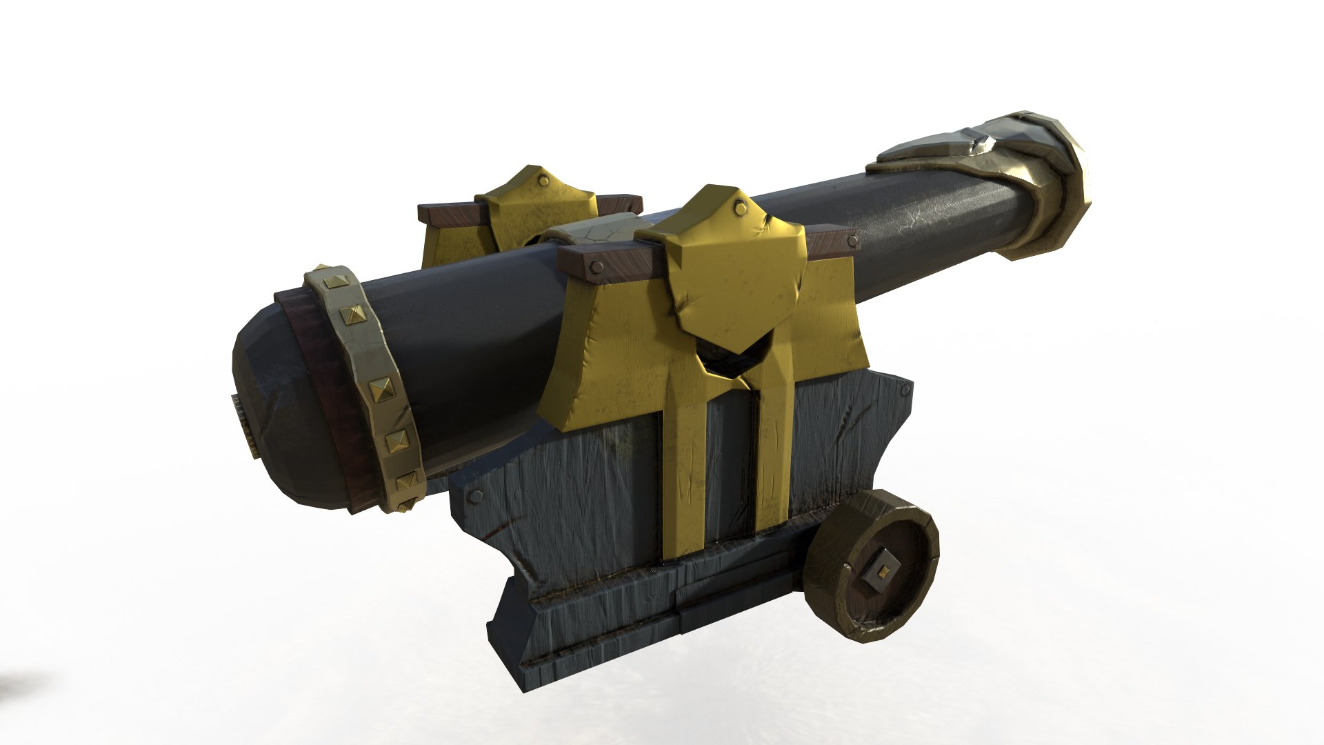 3D ship cannon - TurboSquid 1696255