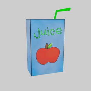 3D model juice small pack
