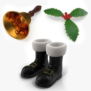 3D model Christmas Set