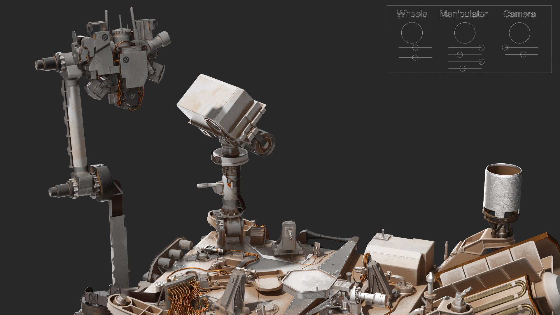 3D Realistic Mars Exploration Rover Rigged Model - TurboSquid 2384726