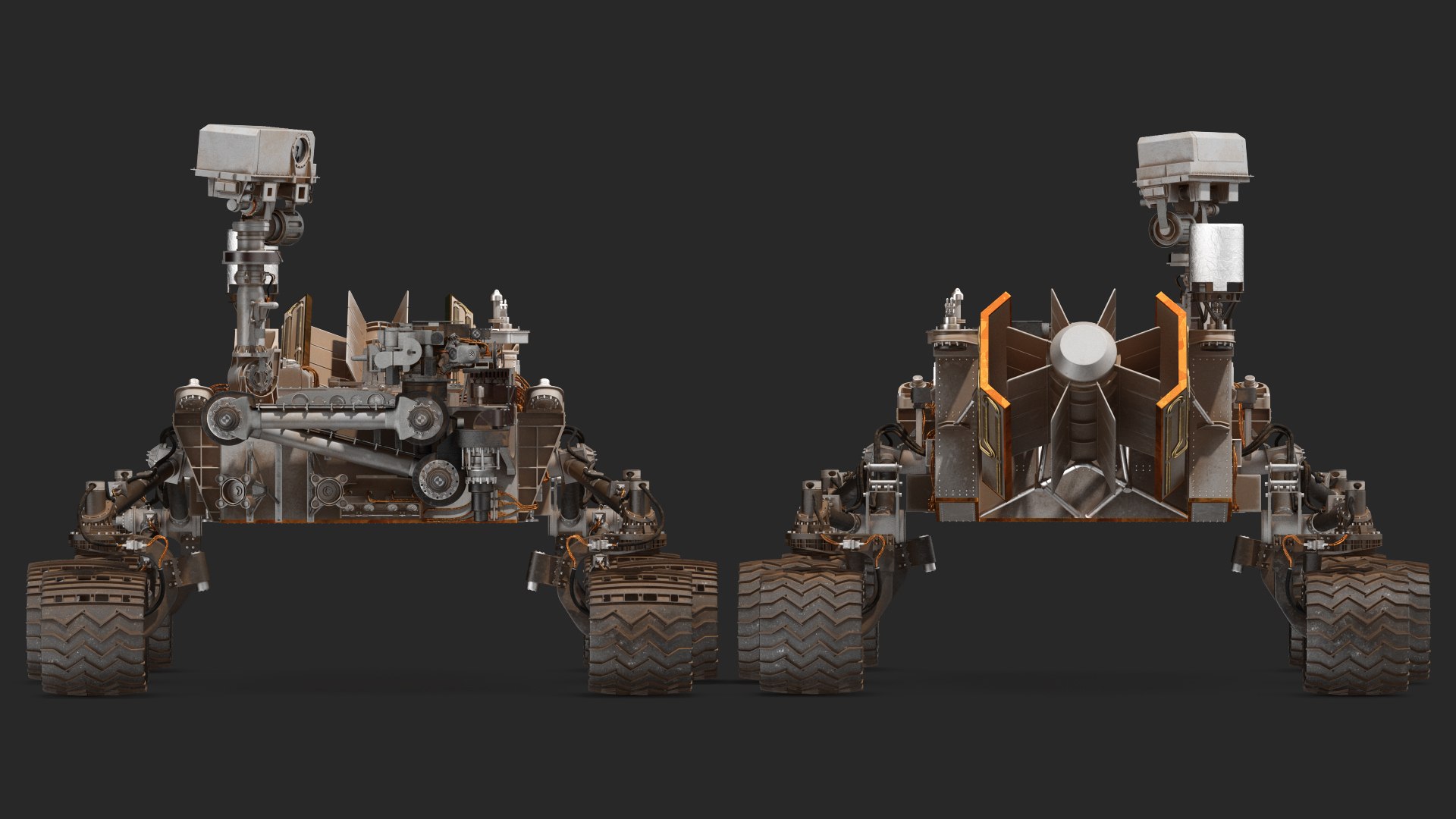 3D Realistic Mars Exploration Rover Rigged Model - TurboSquid 2384726