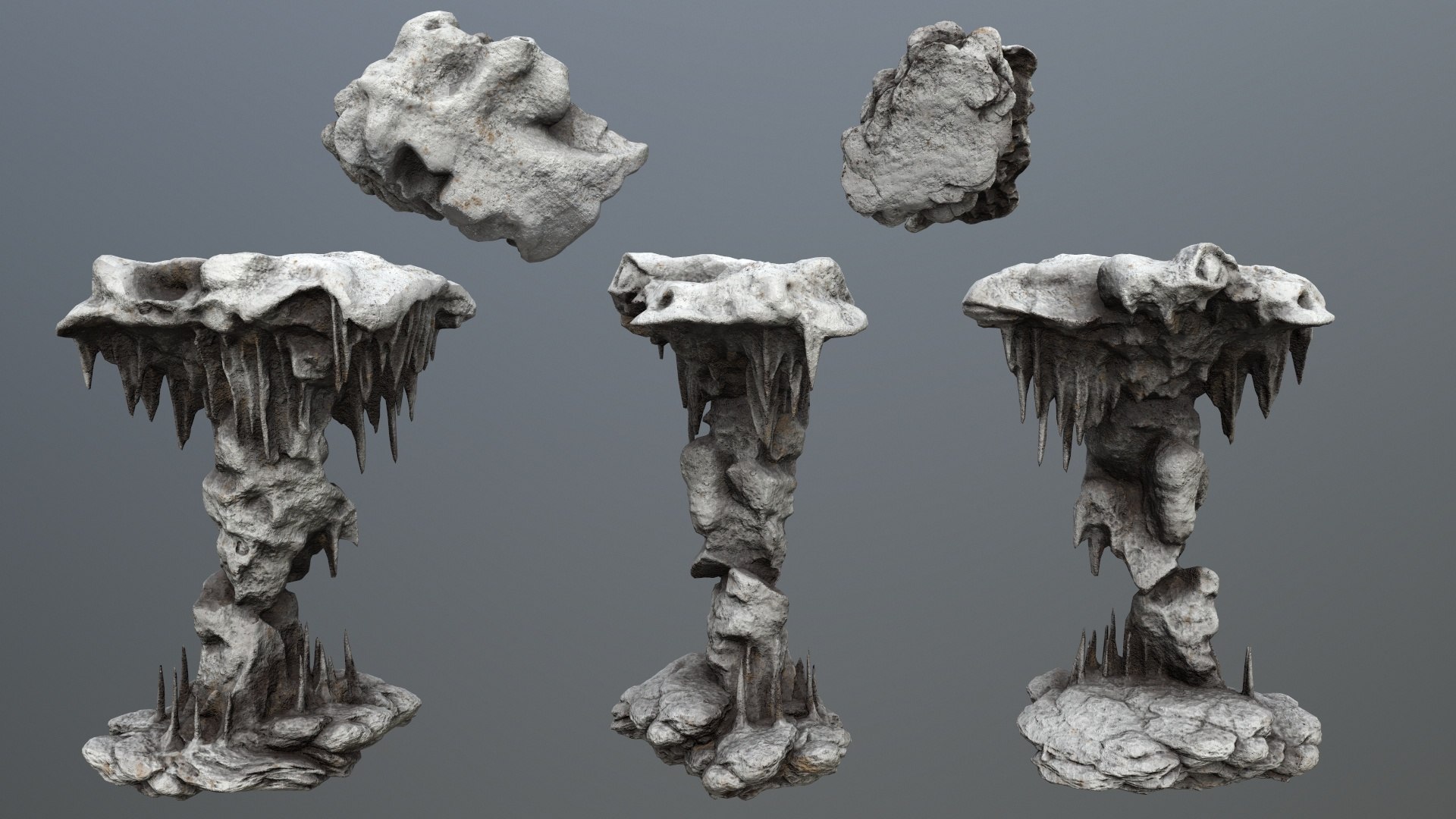 Cave Rocks 3D - TurboSquid 2390407