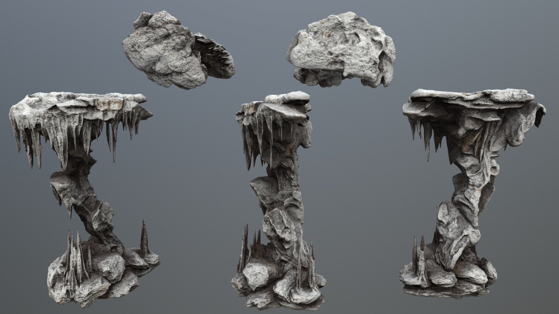 Cave Rocks 3D - TurboSquid 2390407