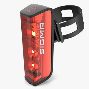 3D Sigma Blaze USB Bike Rear Light Turned On model