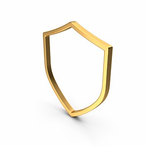 Shield Symbol Gold